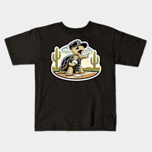 Desert baseball Tortoise Kids T-Shirt